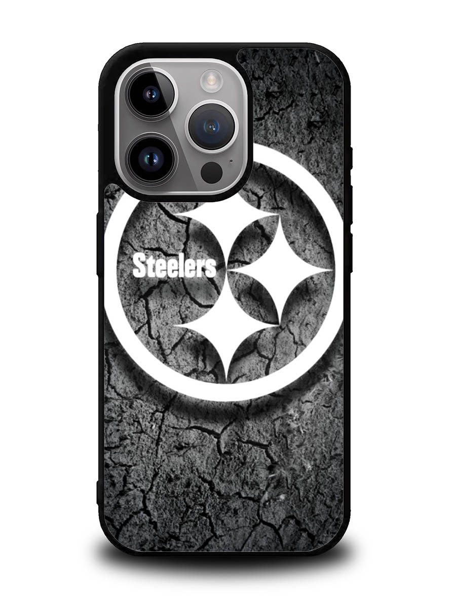 Steelers black and white iPhone 16 Pro Case OV6899