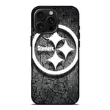 Steelers black and white iPhone 16 Pro Max Case OV6899