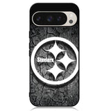 Steelers black and white Google Pixel 9 | Pixel 9 Pro Case OV6899