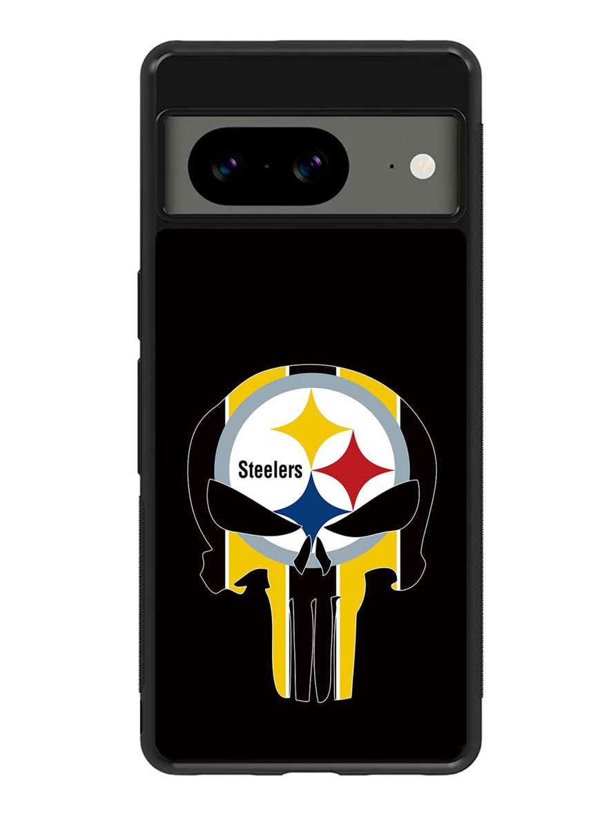 Pittsburgh Steelers skull flags Google Pixel 8 Case QC2852