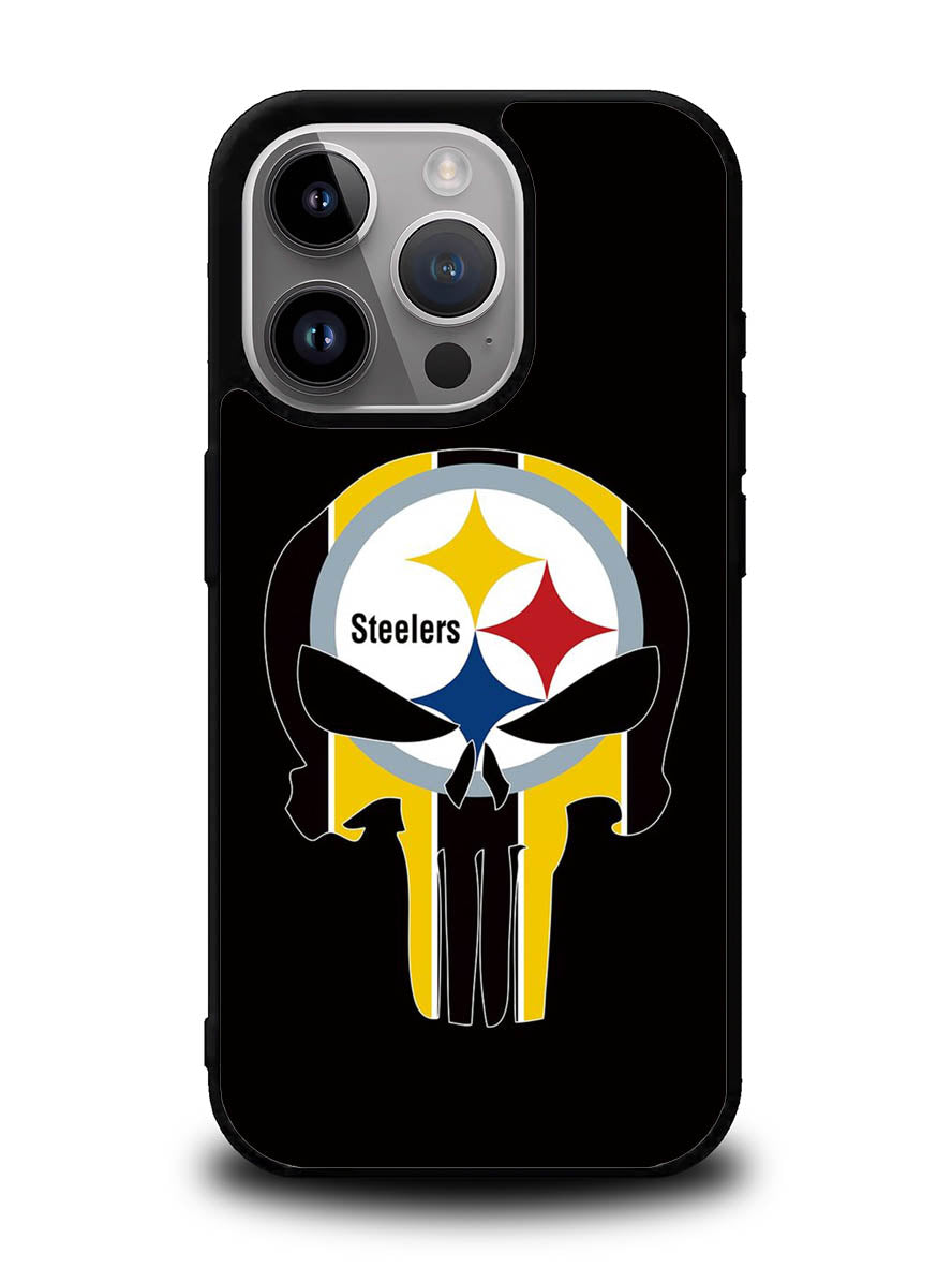 Pittsburgh Steelers skull flags iPhone 15 Pro Max Case OV2852