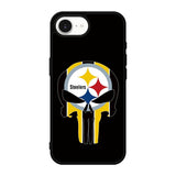 Pittsburgh Steelers skull flags iPhone 17e Case QC2852