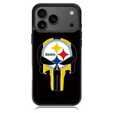 Pittsburgh Steelers skull flags iPhone 17 Pro Case OV2852