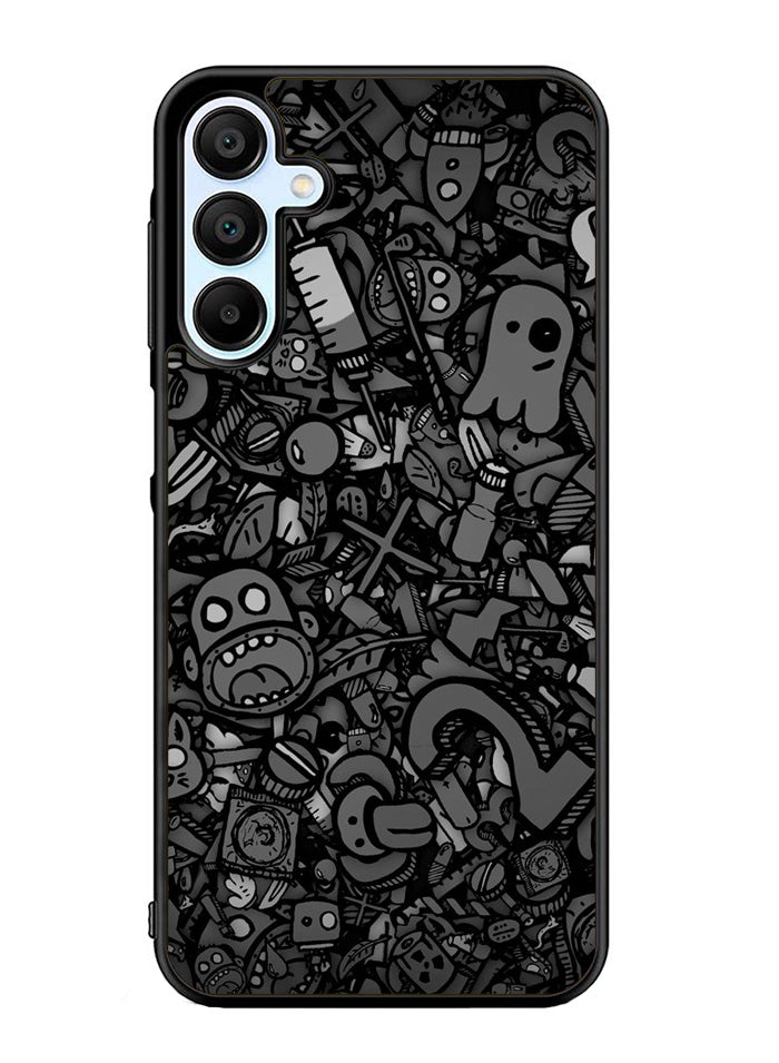 Doodle Grey Cool Samsung Galaxy A35 5G Case OV7100