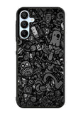 Doodle Grey Cool Samsung Galaxy A35 5G Case OV7100