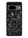 Doodle Grey Cool Google Pixel 8 Case QC7100