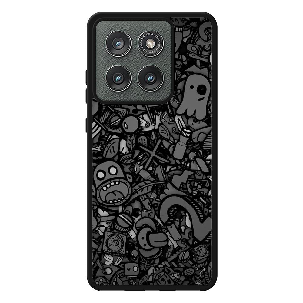 Doodle Grey Cool Motorola Moto Edge 2025 Case OV7100