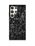 Doodle Grey Cool Samsung Galaxy S25 Ultra 5G Case QC7100