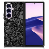 Doodle Grey Cool Samsung Galaxy Z Fold 7 Case OV7100