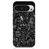Doodle Grey Cool Google Pixel 9 | Pixel 9 Pro Case OV7100