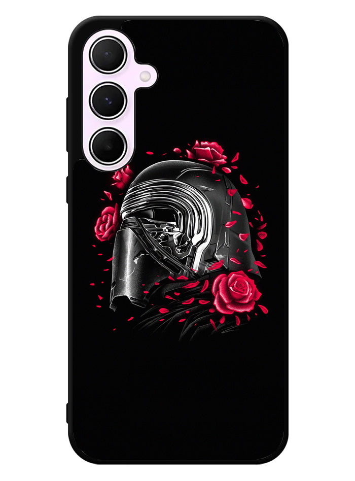Star Wars Kylo Ren Helmet and Roses Samsung Galaxy A55 5G Case