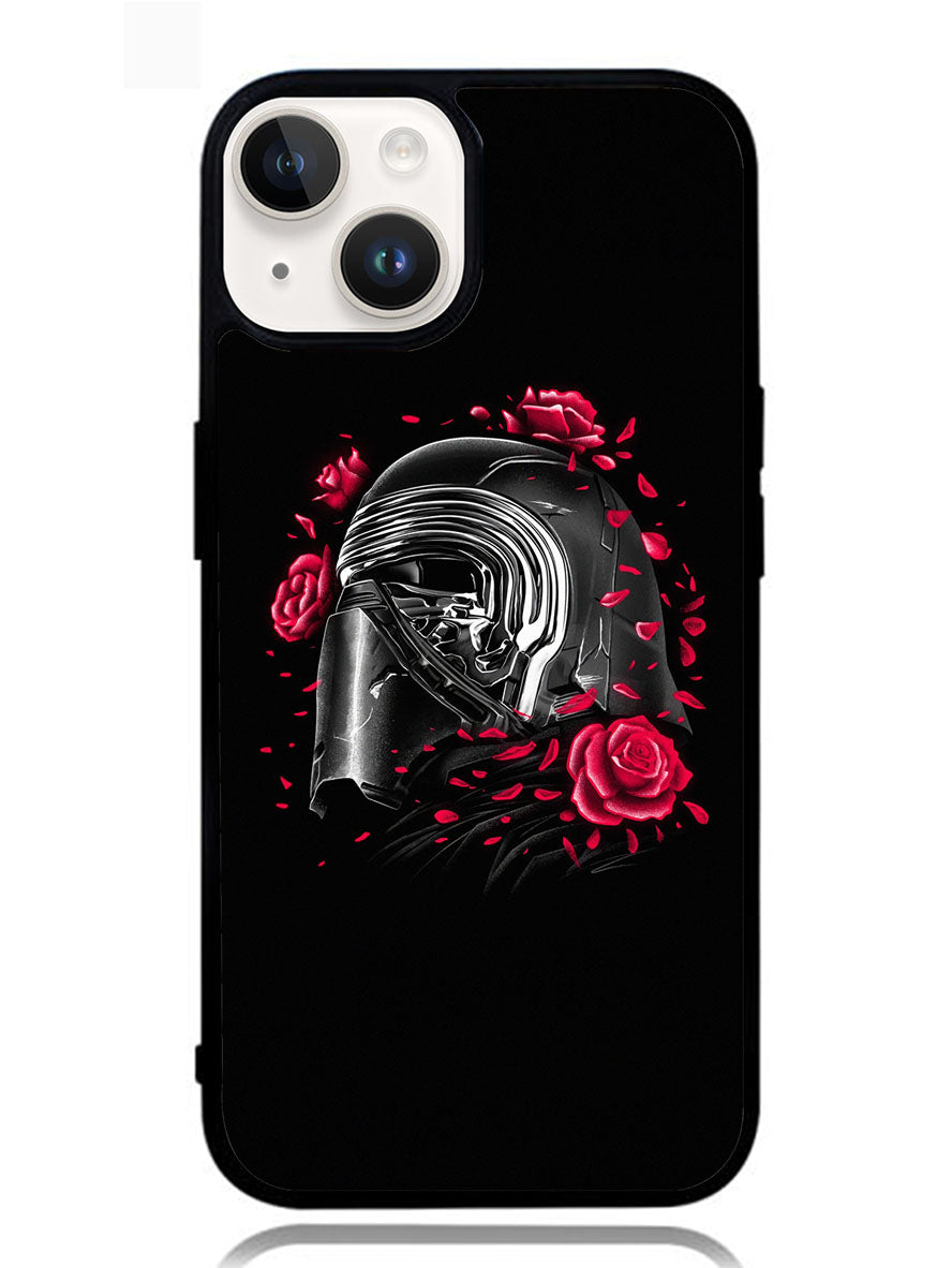 Star Wars Kylo Ren Helmet and Roses iPhone 14 Case OV6917