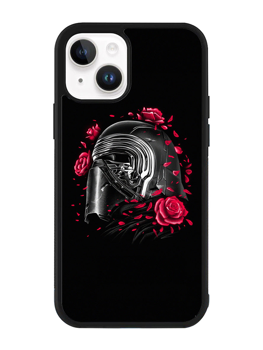Star Wars Kylo Ren Helmet and Roses iPhone 15 Case OV6917