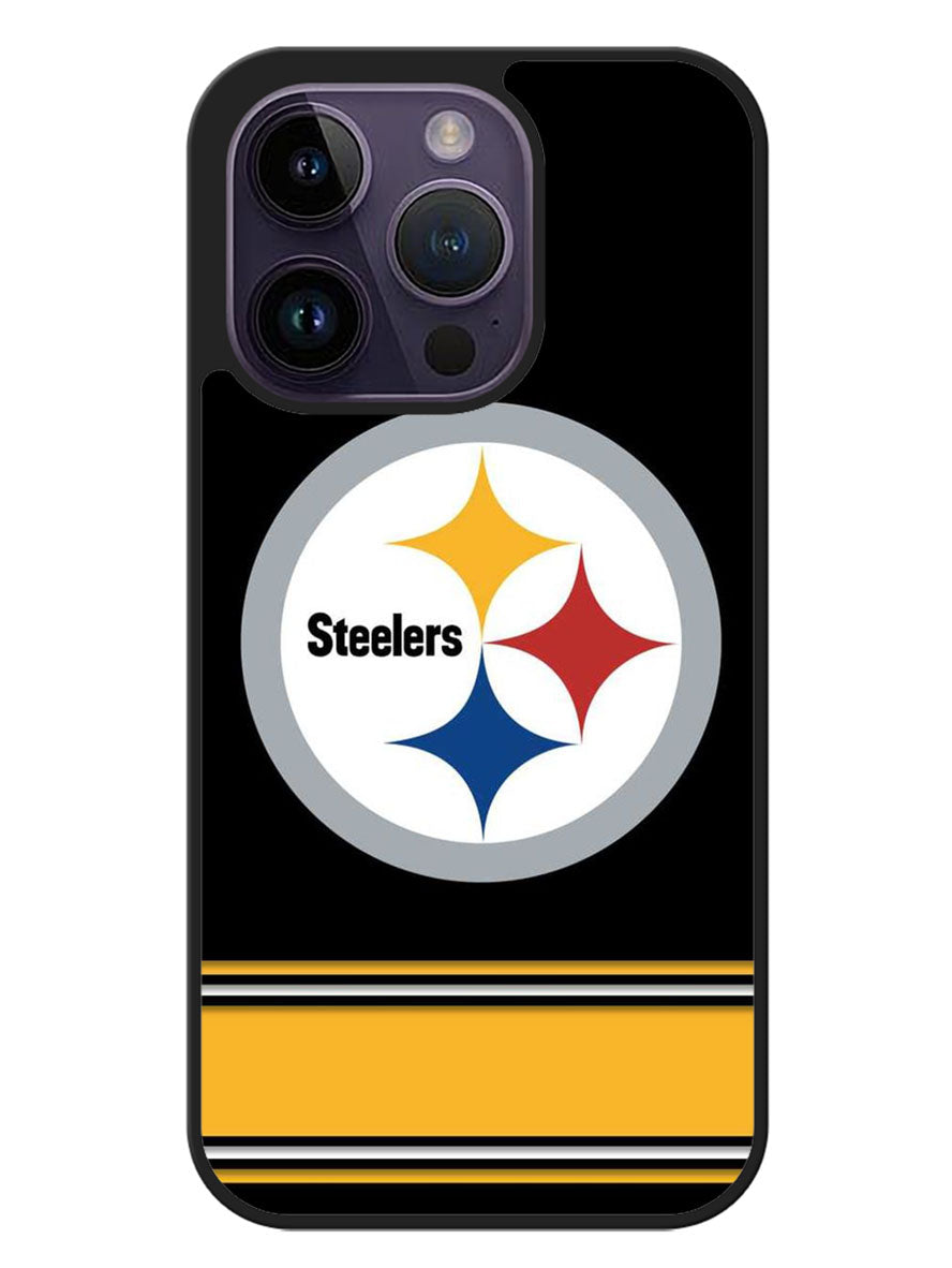 Pittsburgh steelers Logo Strip iPhone 14 Pro Case OV1086