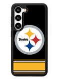 Pittsburgh Steelers Logo Strip Samsung Galaxy S23 5G Case