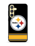 Pittsburgh Steelers Logo Strip Samsung Galaxy S24 Plus 5G , Samsung Galaxy S24+ 5G Case