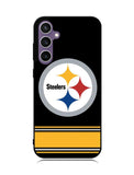 Pittsburgh Steelers Logo Strip Samsung Galaxy S23 FE 5G Case