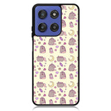Pusheen The Cat Moon Pattern Motorola Moto G Stylus 5G 2025 Case OV6948
