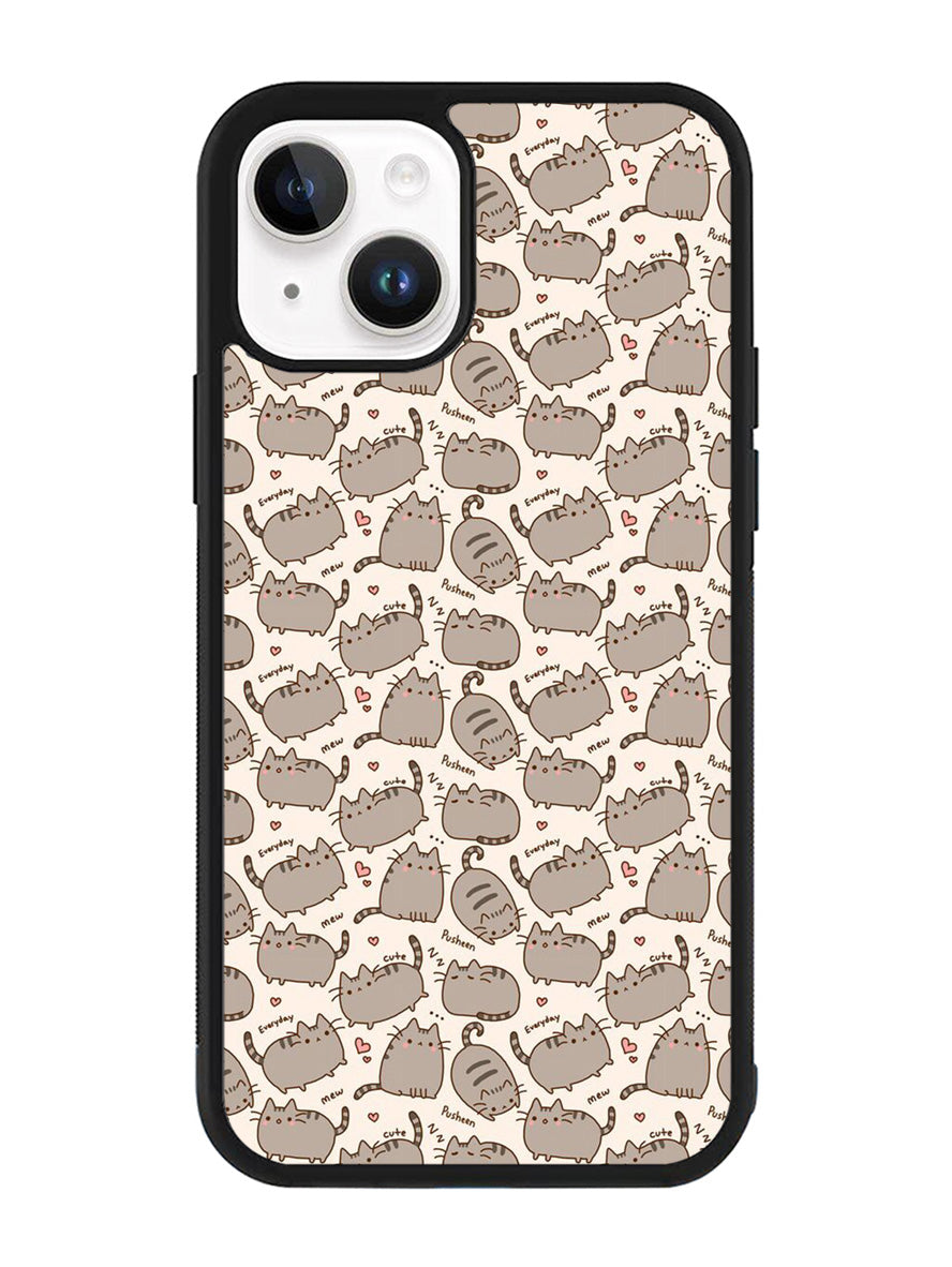 Pusheen The Cat Pattern iPhone 14 Case QC6949