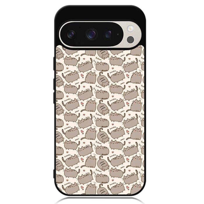 Pusheen The Cat Pattern Google Pixel 9 | Pixel 9 Pro Case OV6949