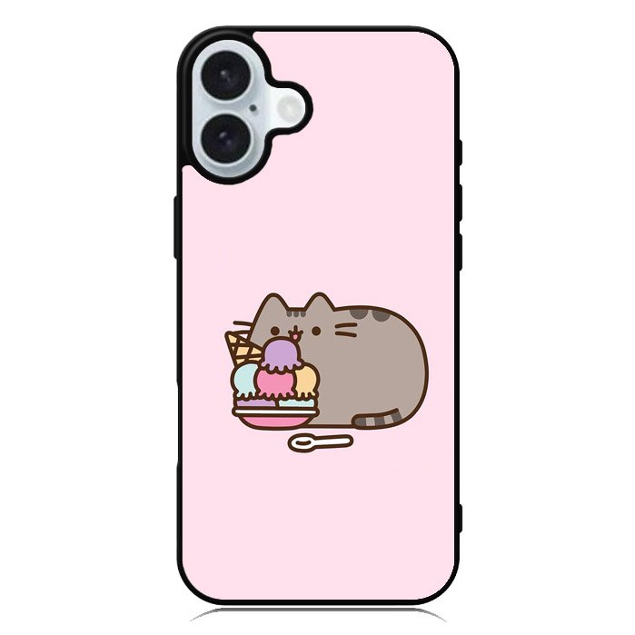 Pusheen The Cat Ice Cream iPhone 16 Plus Case QC6946