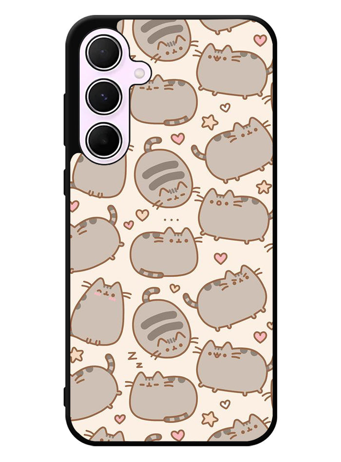 Pusheen The Cat Pattern Samsung Galaxy A55 5G Case