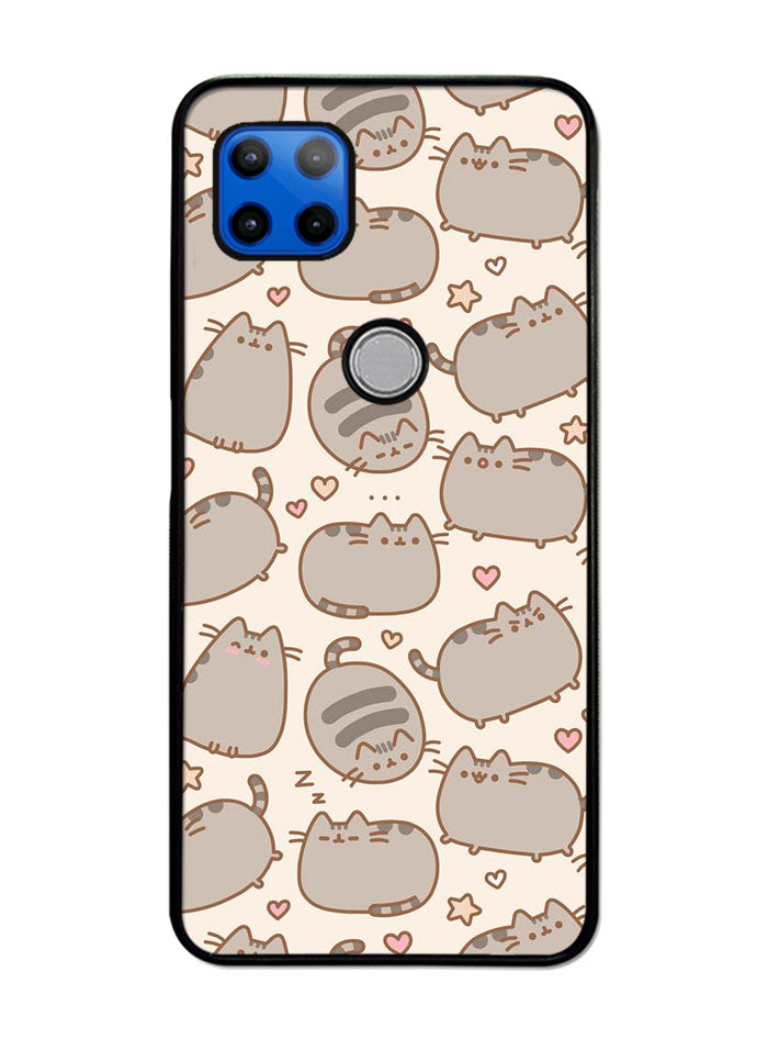 Pusheen The Cat Pattern Motorola Moto G 5G Case , Moto One 5G Ace Case