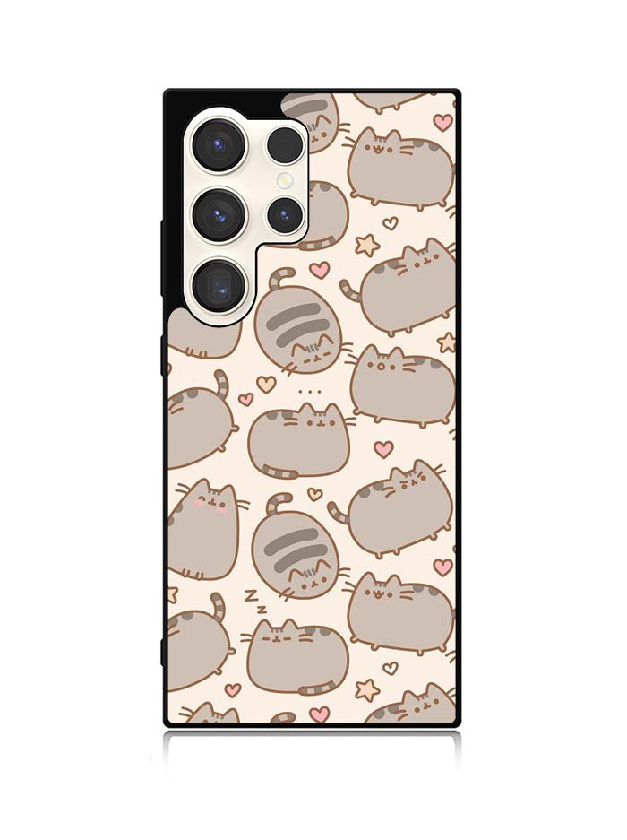 Pusheen The Cat Pattern Samsung Galaxy S25 Ultra 5G Case