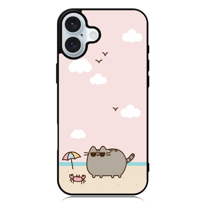 Pusheen The Cat Cool Summer iPhone 16 Case QC6933