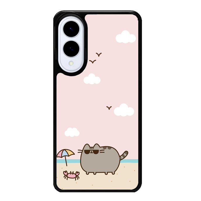 Pusheen The Cat Cool Summer Samsung Galaxy S25 Edge 5G Case OV6933