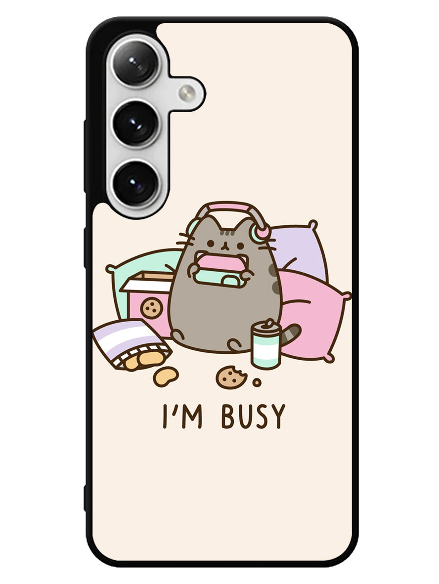 Pusheen The Cat Very Busy Samsung Galaxy S24 5G Case