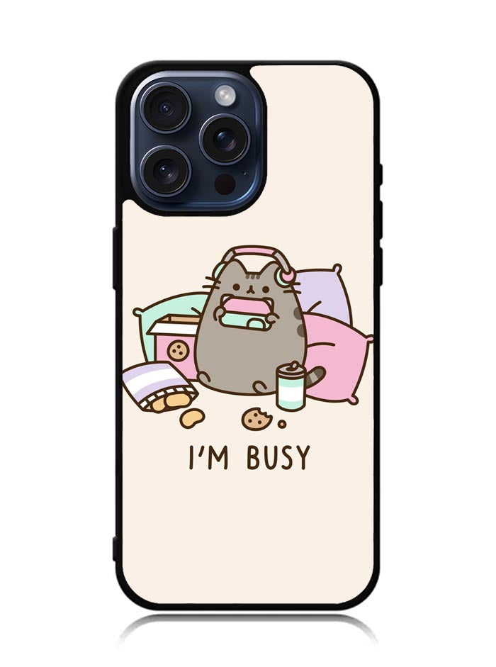 Pusheen The Cat Very Busy iPhone 15 Pro Max Case OV2780