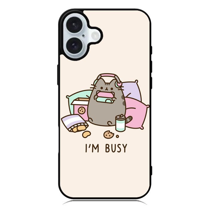 Pusheen The Cat Very Busy iPhone 16 Case