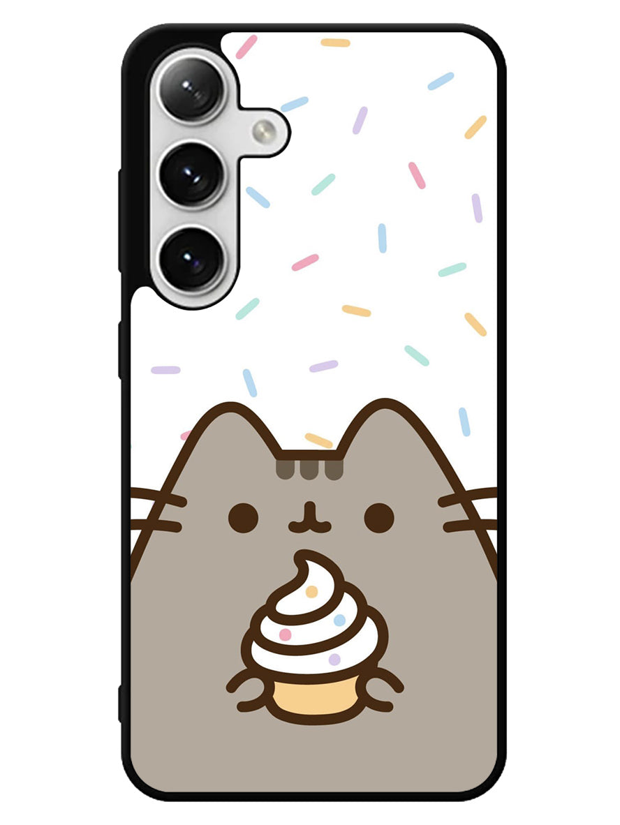 Pusheen The Cat Rainbow Cupcakes Samsung Galaxy S25 5G Case