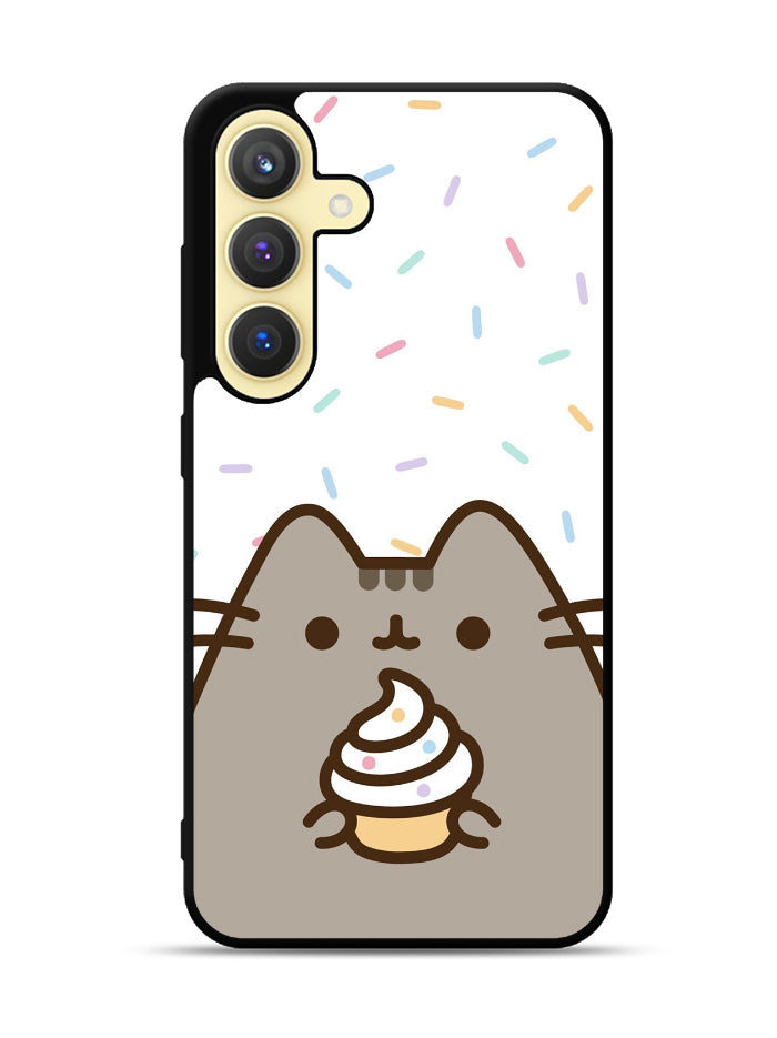 Pusheen The Cat Rainbow Cupcakes Samsung Galaxy S24 Plus 5G , Samsung Galaxy S24+ 5G Case