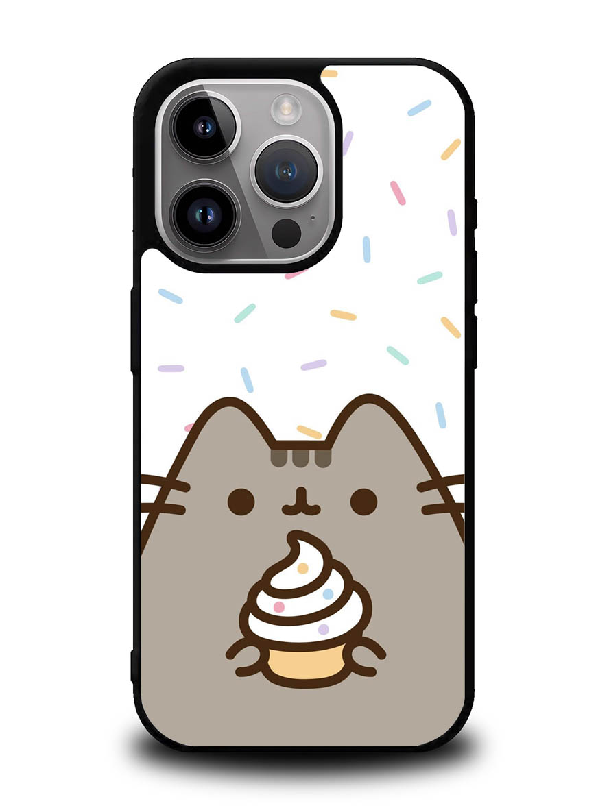 Pusheen The Cat Rainbow Cupcakes iPhone 16 Pro Max Case