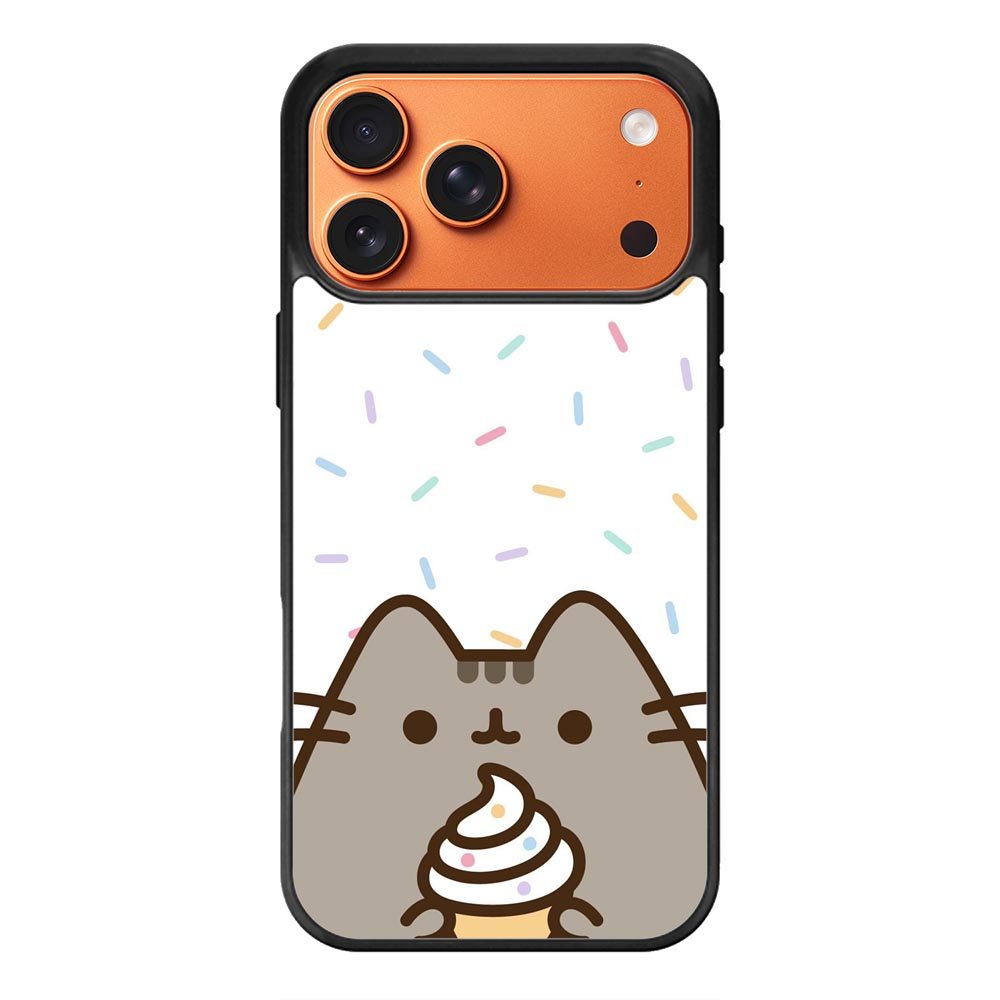 Pusheen The Cat Rainbow Cupcakes iPhone 17 Pro Case