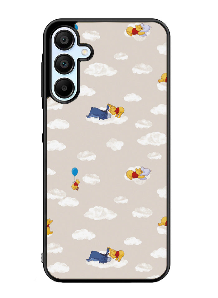 Winnie The Pooh Cloud Pattern Samsung Galaxy A15 5G Case OV6854