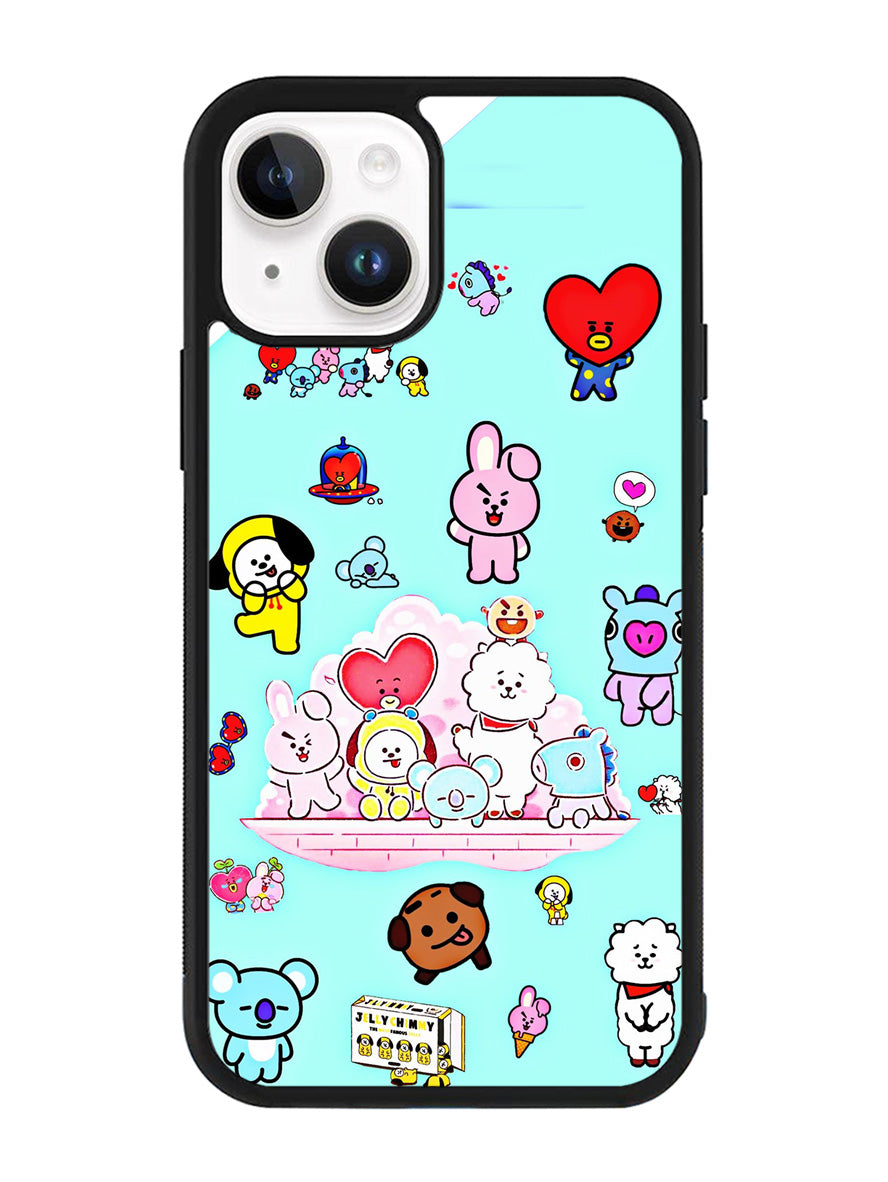 BTS BT21 Family iPhone 15 Plus Case OV4293