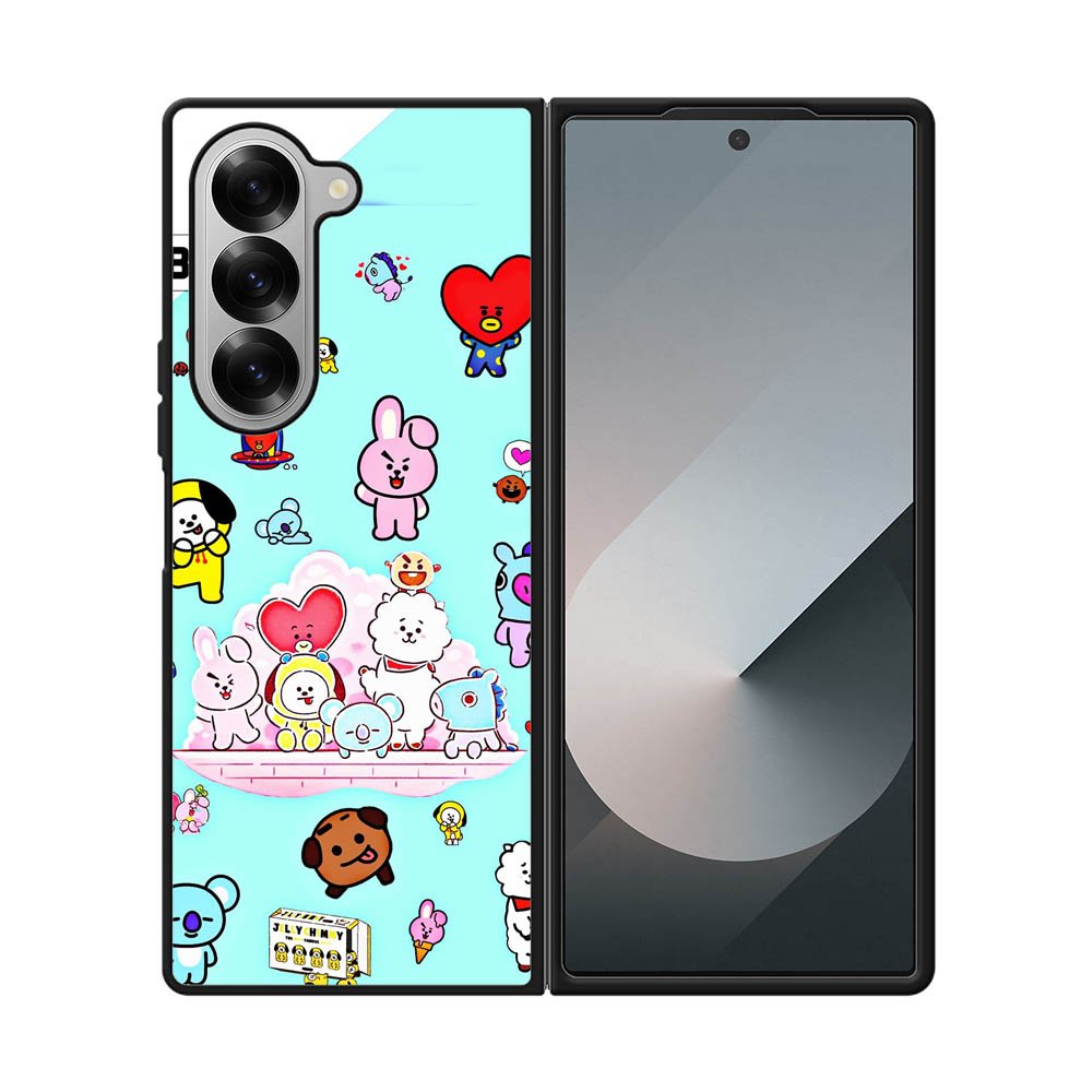 BTS BT21 Family Samsung Galaxy Z Fold 7 5G Case QC4293