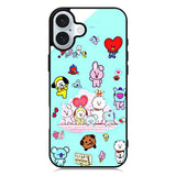 BTS BT21 Family iPhone 16 Plus Case QC4293