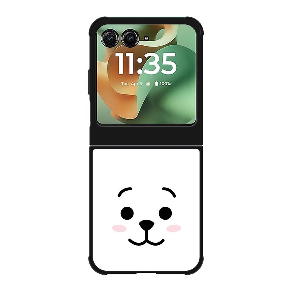 BTS BT21 RJ Face Motorola Moto RAZR 2025 Case OV7143