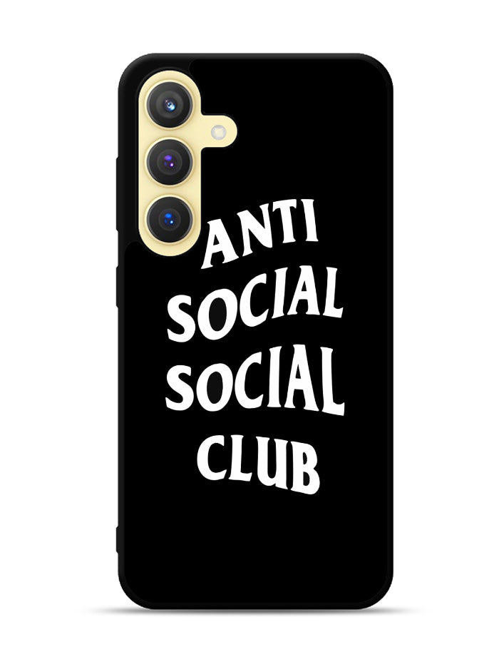 Anti Social Social Club Black White Samsung Galaxy S24 FE 5G Case OV7174