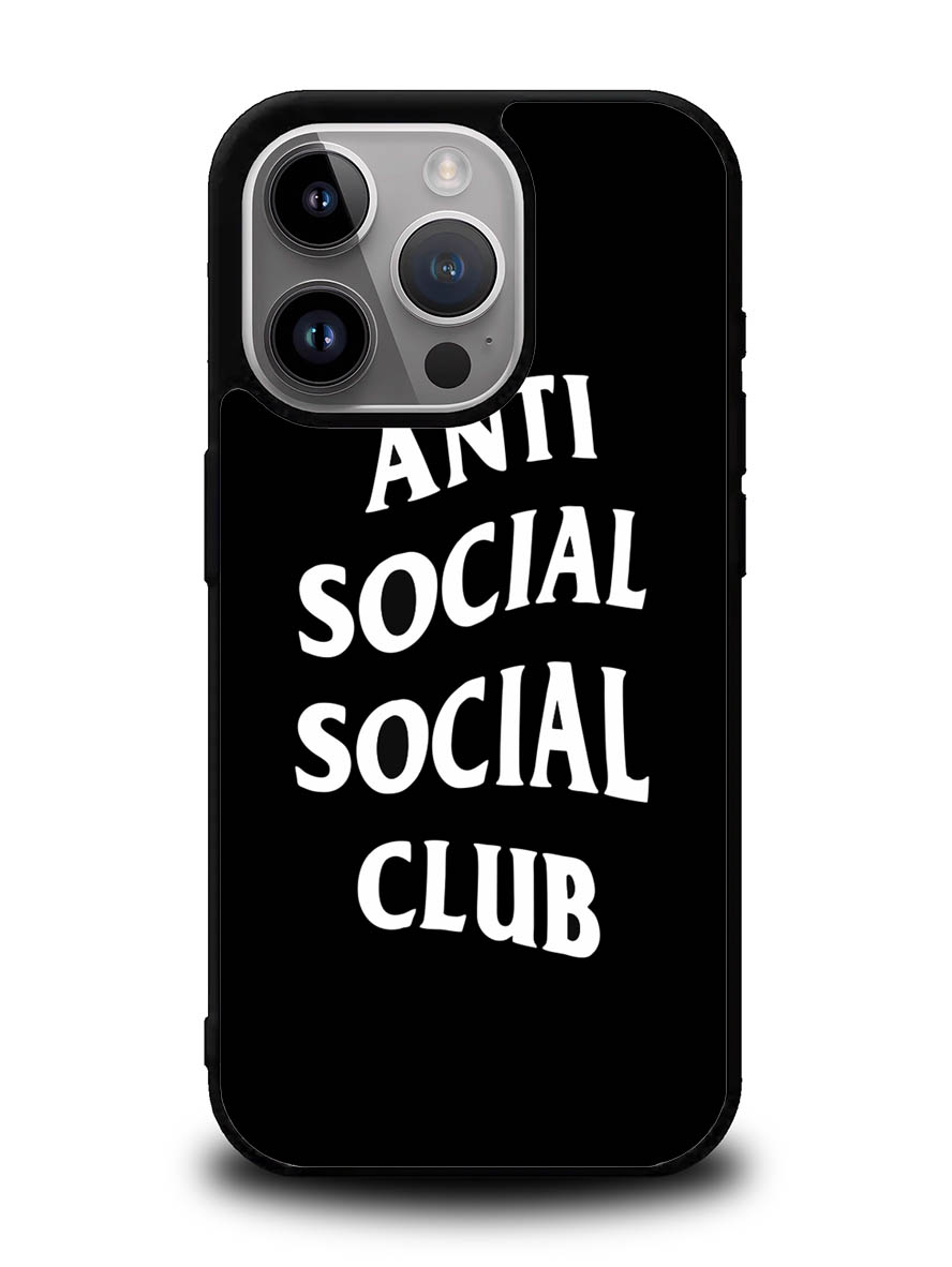 Anti Social Social Club Black White iPhone 14 Pro Case QC7174