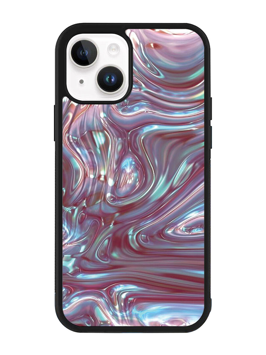 Pink Shell Abalone iPhone 15 Case OV6966