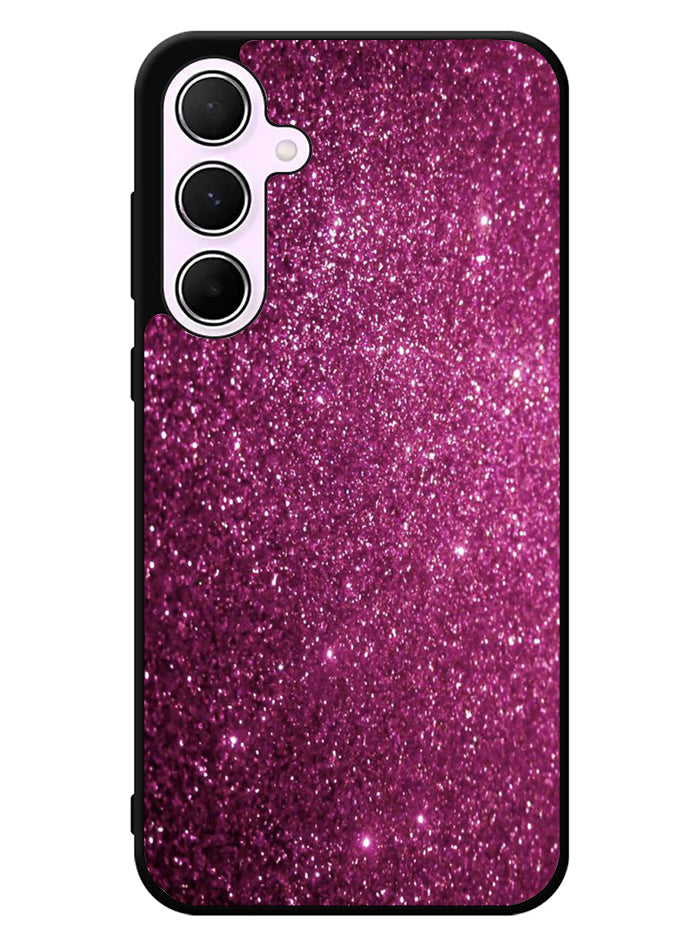 Purple Glitter Samsung Galaxy A55 5G Case