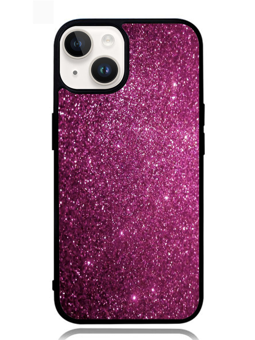 Purple Glitter iPhone 14 Plus Case