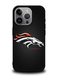 Denver Broncos Grey Background iPhone 15 Pro Case