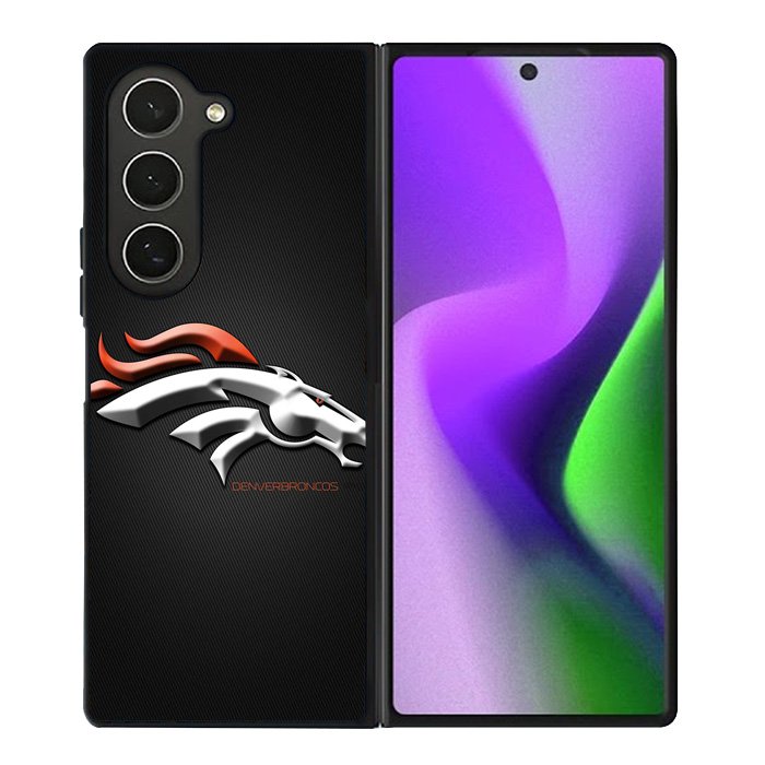 Denver Broncos Grey Background Samsung Galaxy Z Fold 6 Case