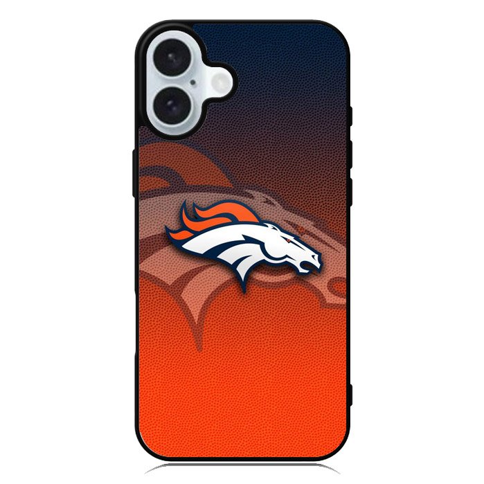 Denver Broncos Logo Ball Pattern iPhone 16 Case QC4622
